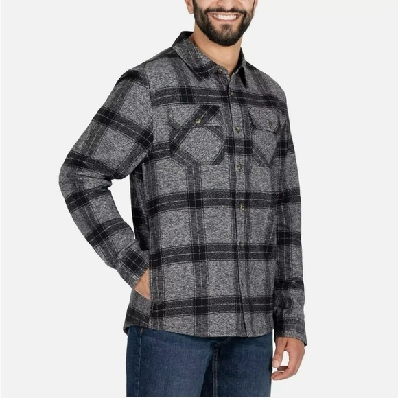 Tranquility by Colorado Clothing Other - Colorado Clothing NWT Mens Black Gray Plaid Flannel Button Down Shirt XL